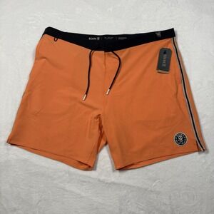 Roark Men's Chiller 17" Mixtape Boardshorts Trunks Orange 38W‎ NEW